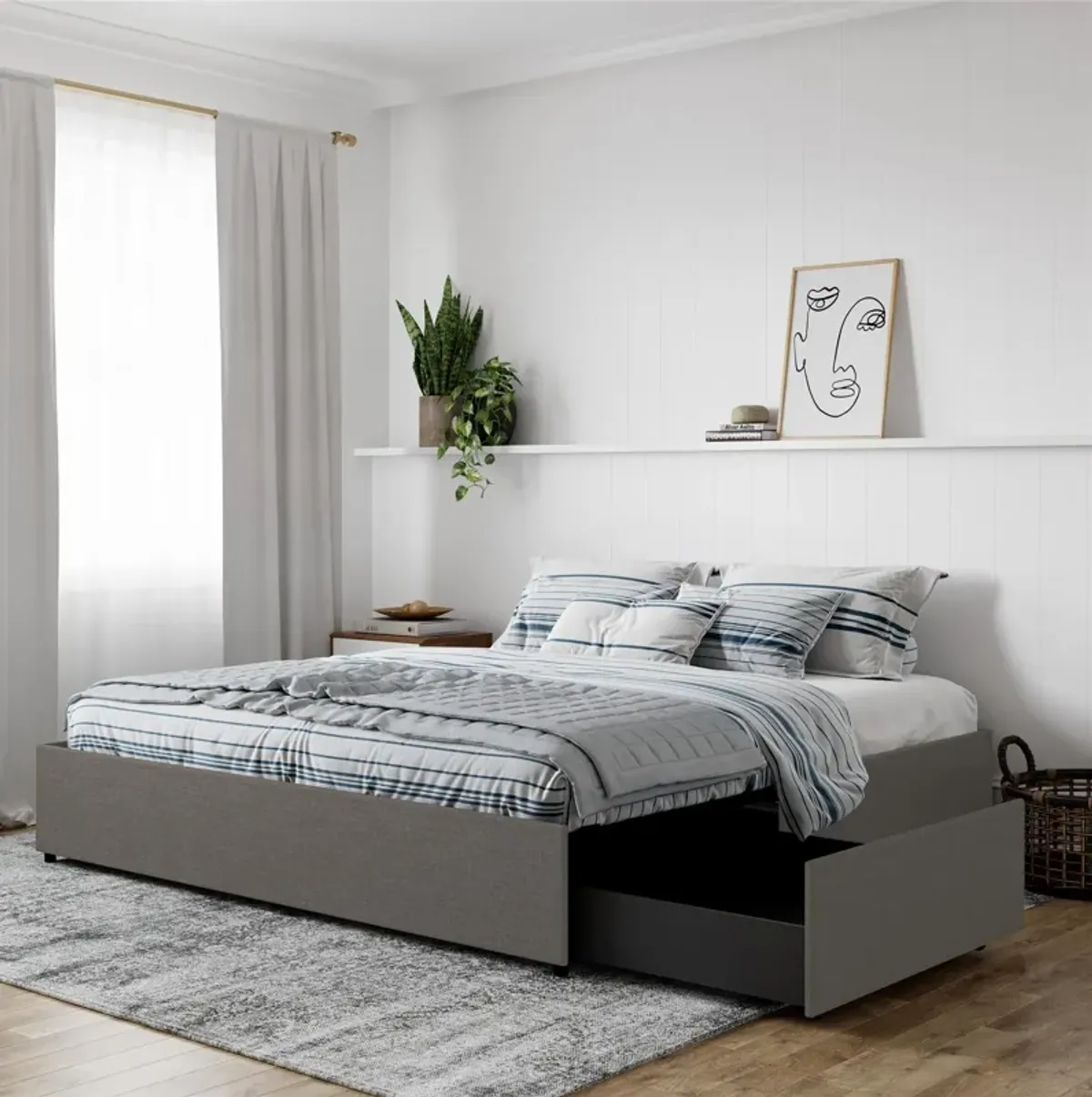 Maven Platform Bed with 2 Storage Drawers