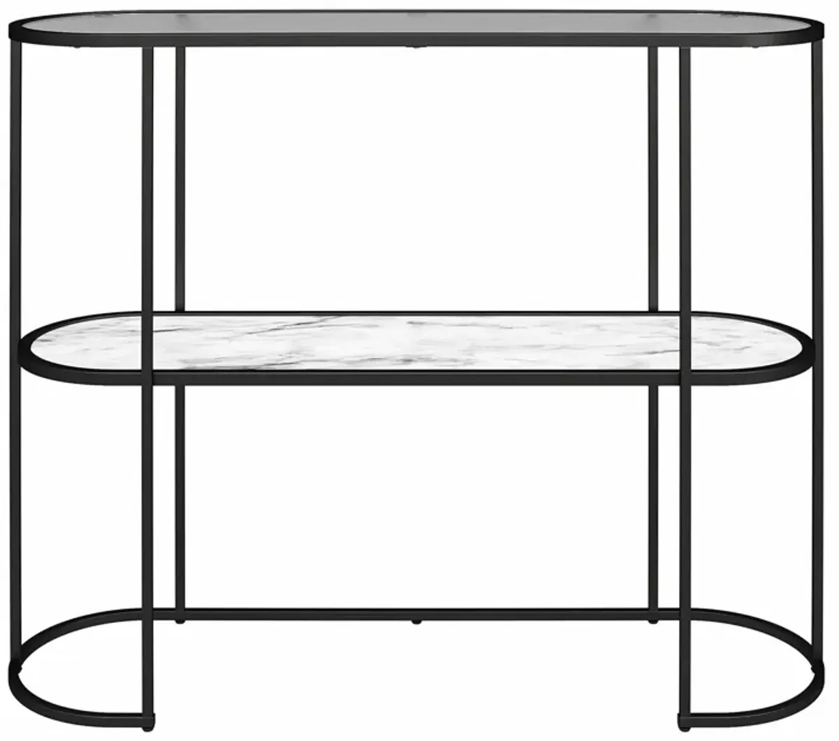 Moon Phases Console Table with Marble/Glass