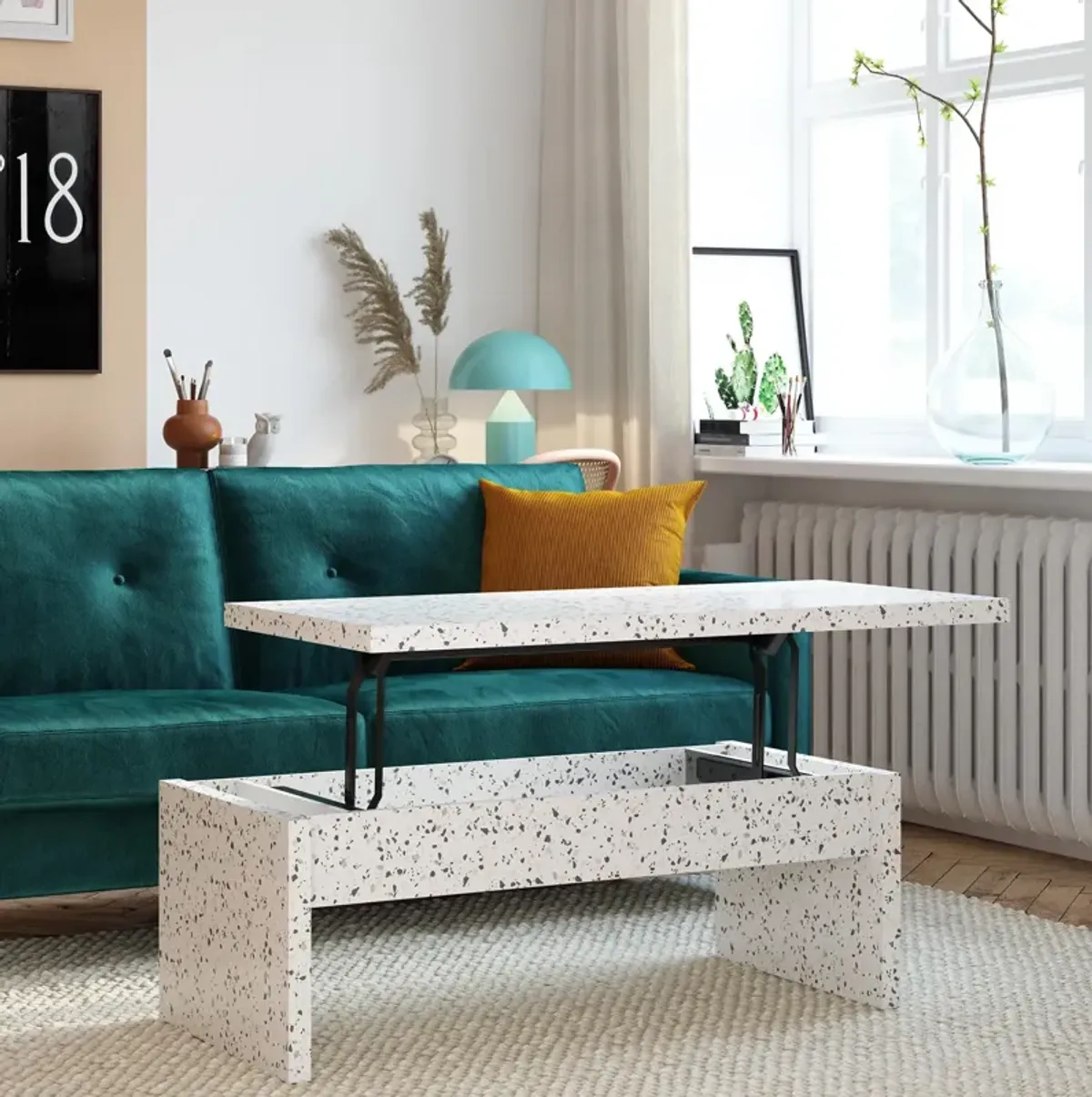 Winston Rectangular Lift Top Coffee Table