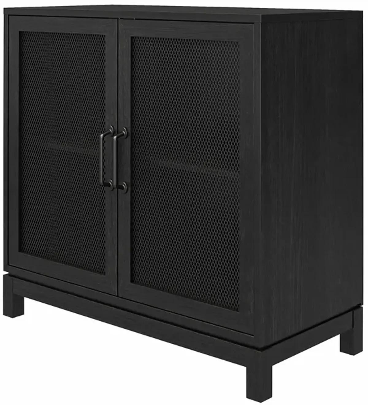 Tess Accent Cabinet with Woven Mesh Doors and 2 Shelves