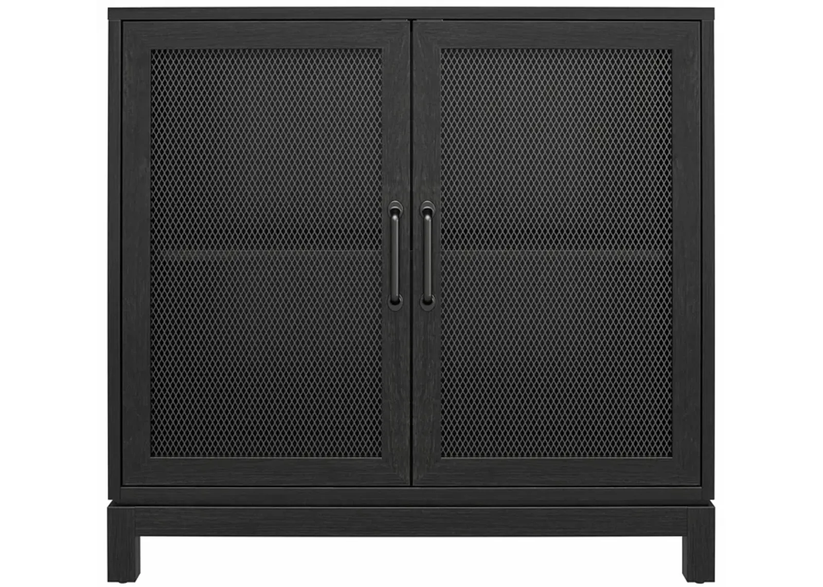 Tess Accent Cabinet with Woven Mesh Doors and 2 Shelves