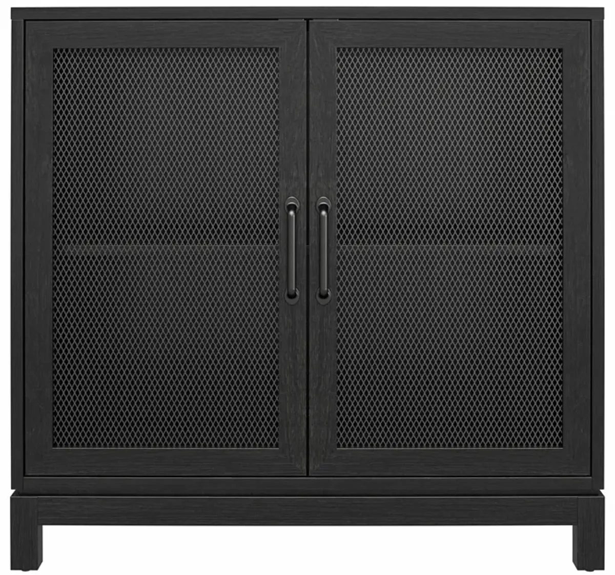 Tess Accent Cabinet with Woven Mesh Doors and 2 Shelves