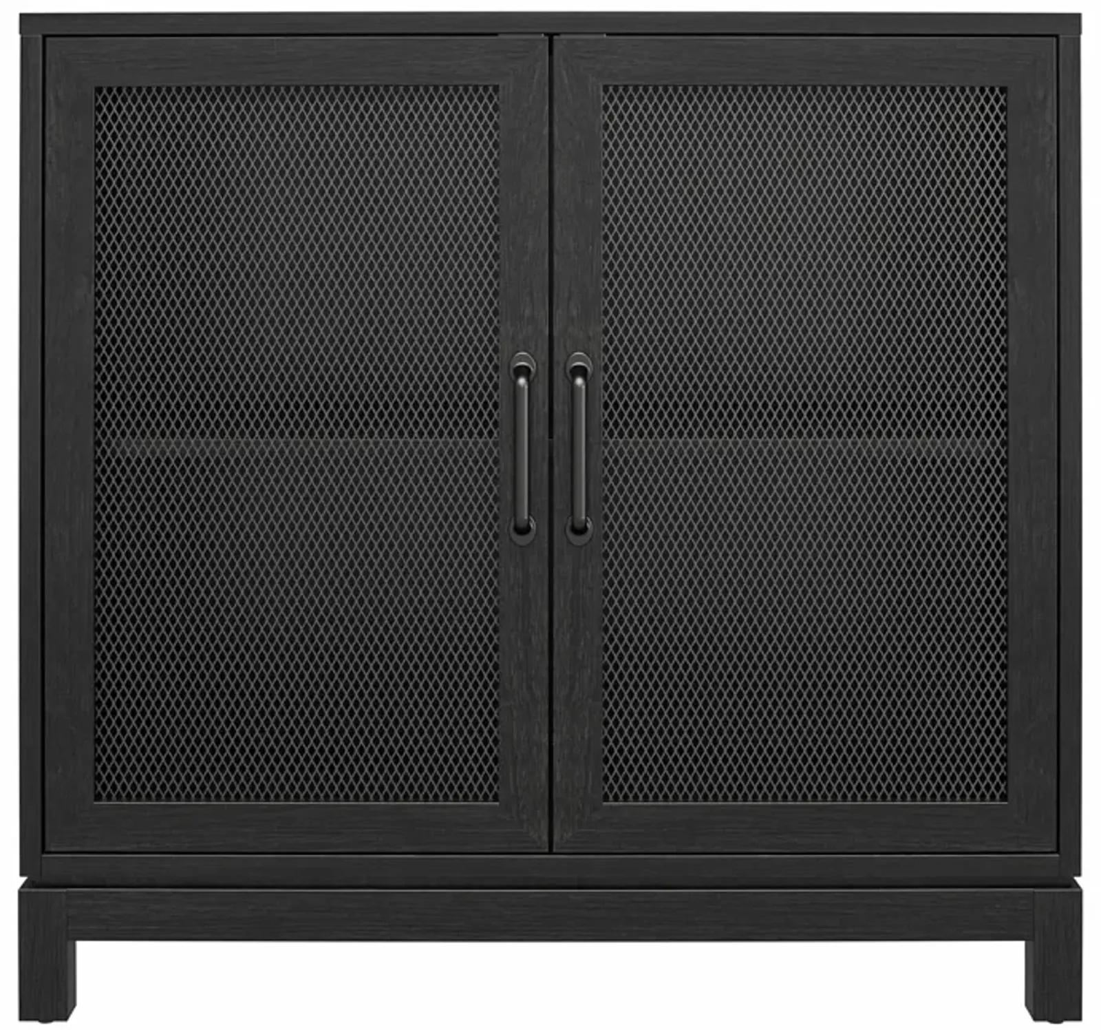 Tess Accent Cabinet with Woven Mesh Doors and 2 Shelves