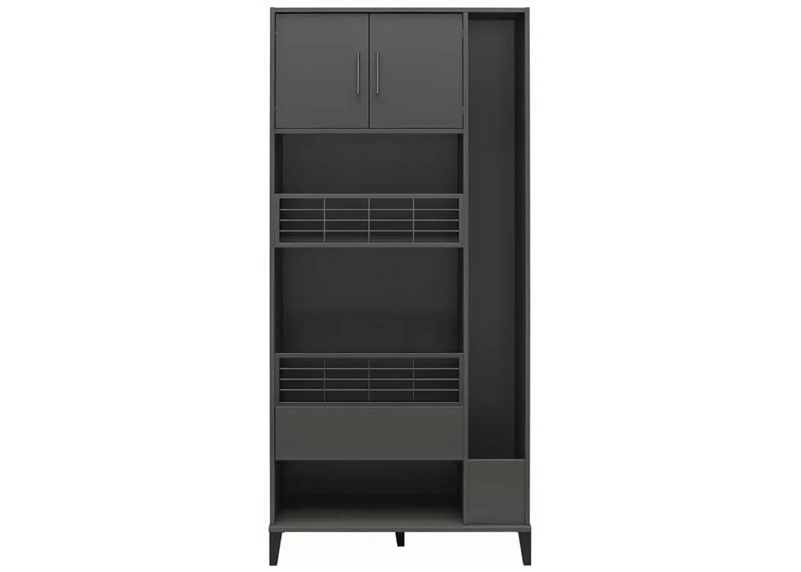 Flex Sports Storage Cabinet with Ball Basket and Tall Equipment Storage