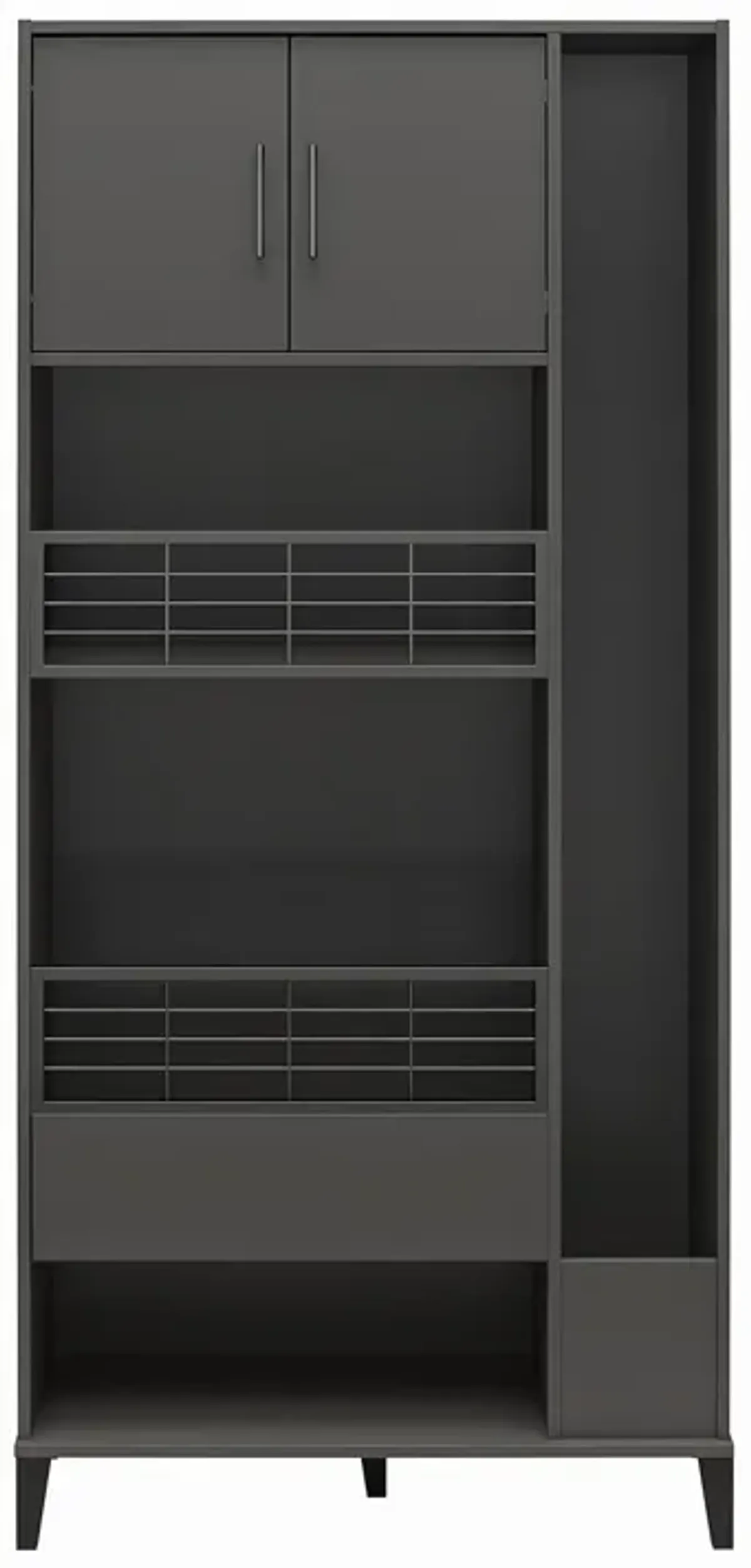 Flex Sports Storage Cabinet with Ball Basket and Tall Equipment Storage