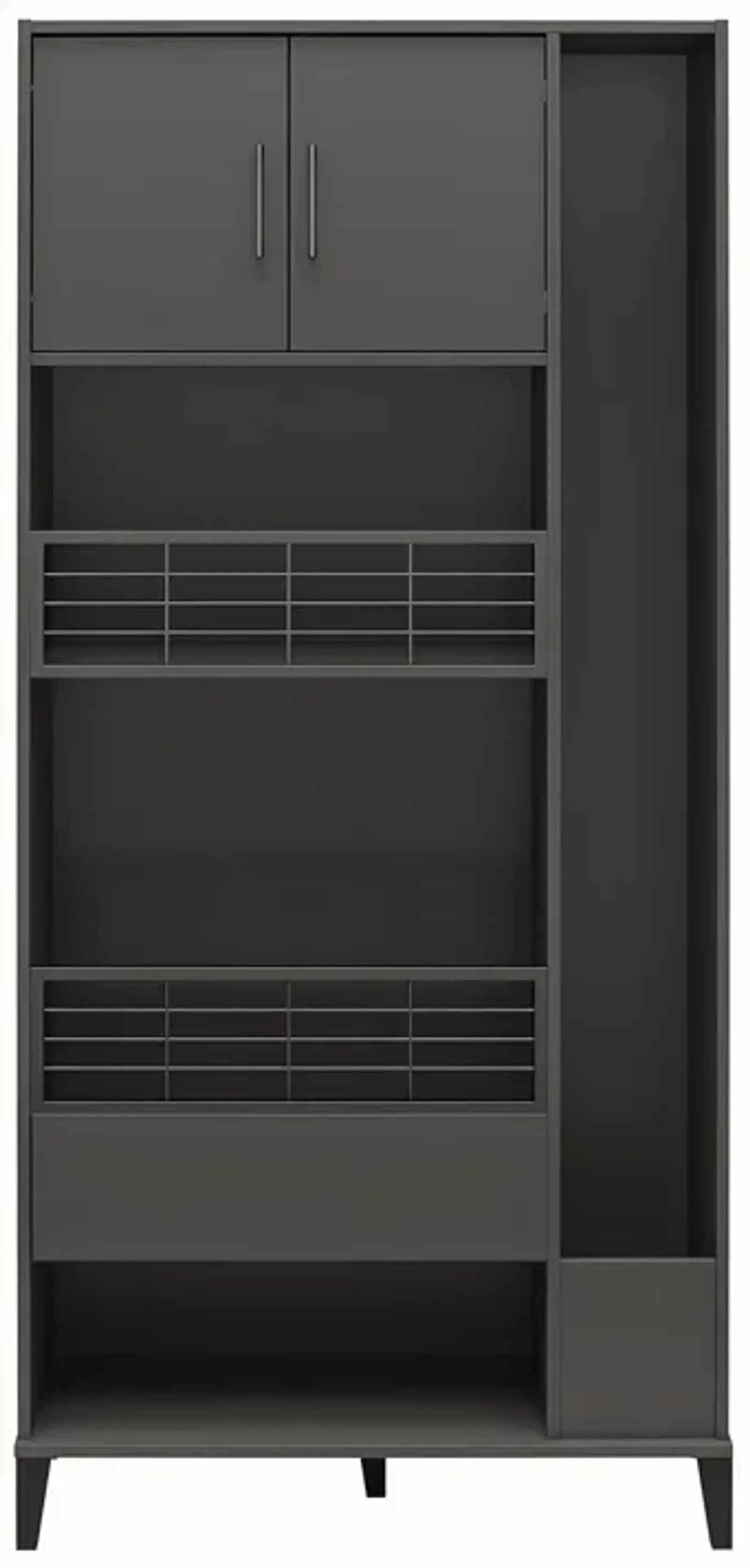 Flex Sports Storage Cabinet with Ball Basket and Tall Equipment Storage