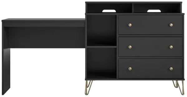 Owen 3 in 1 Media Dresser and Desk Combo