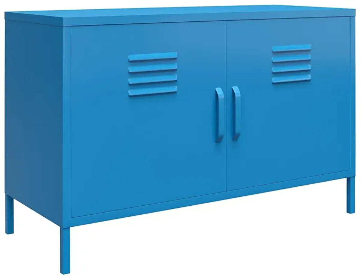 Cache 2 Door Metal Locker Accent Cabinet