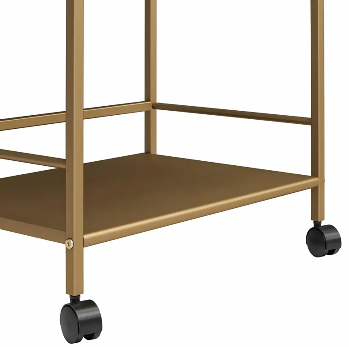 Helix 3 Shelf Metal Rolling Utility Cart