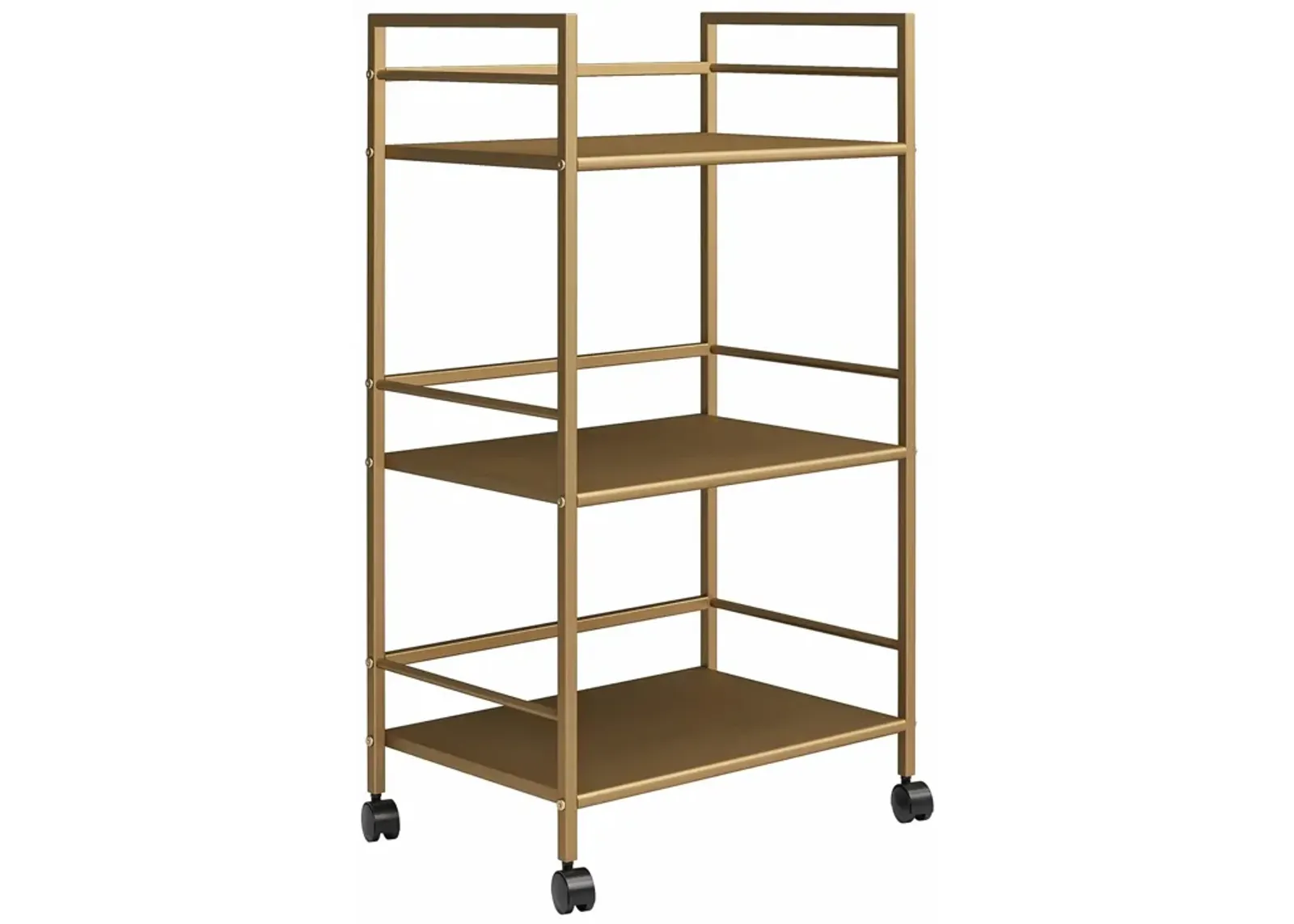 Helix 3 Shelf Metal Rolling Utility Cart