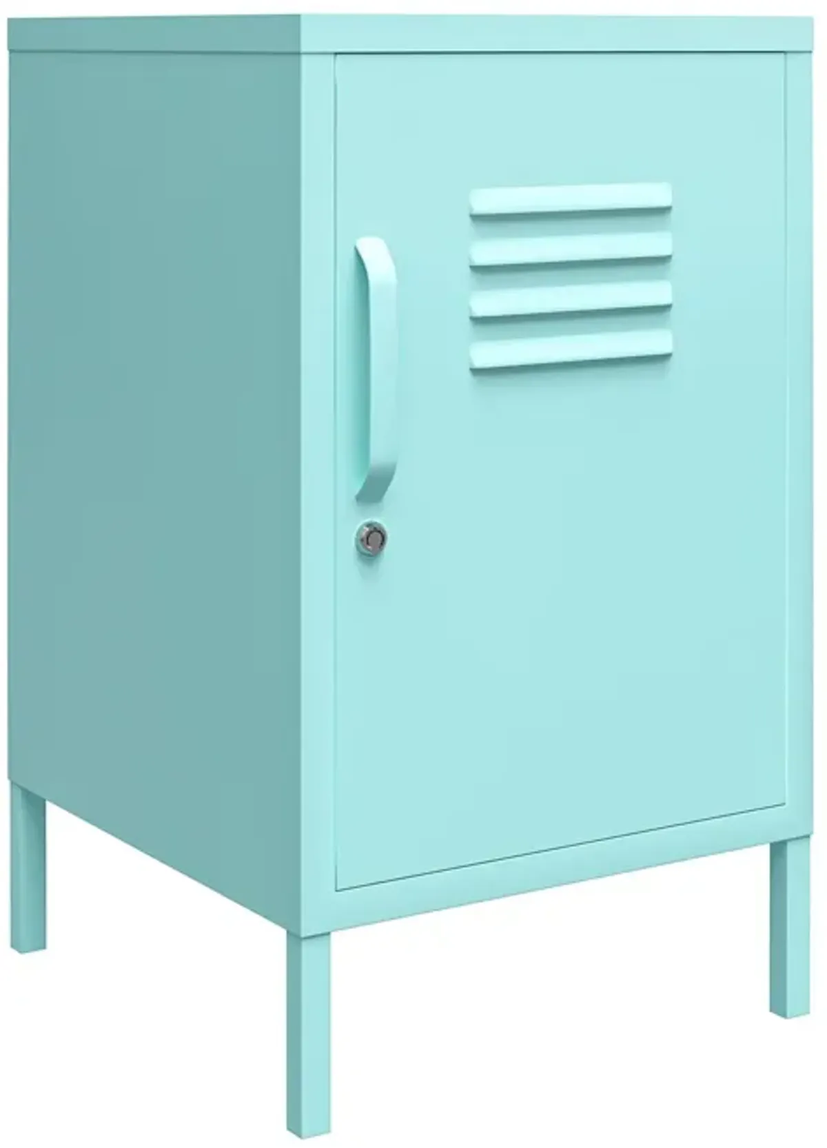 Cache 1 Door Metal Locker End Table