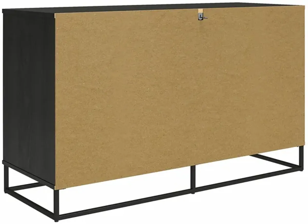 Kelly 6 Drawer Dresser With Metal Hardware and Base