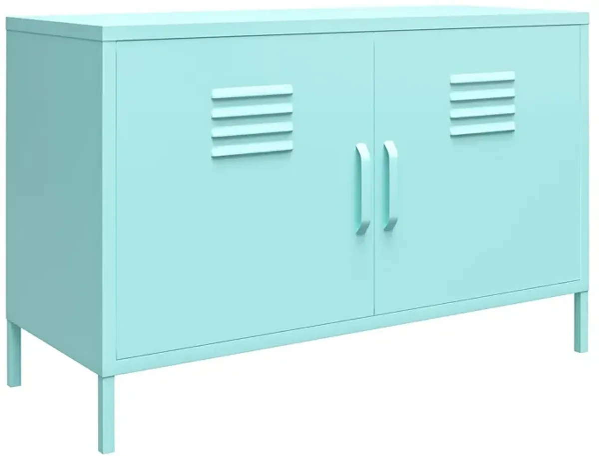 Cache 2 Door Metal Locker Accent Cabinet