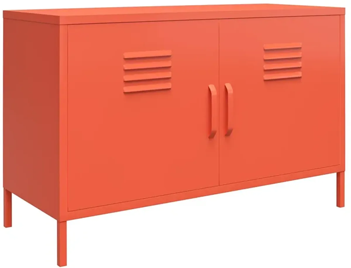 Cache 2 Door Metal Locker Accent Cabinet