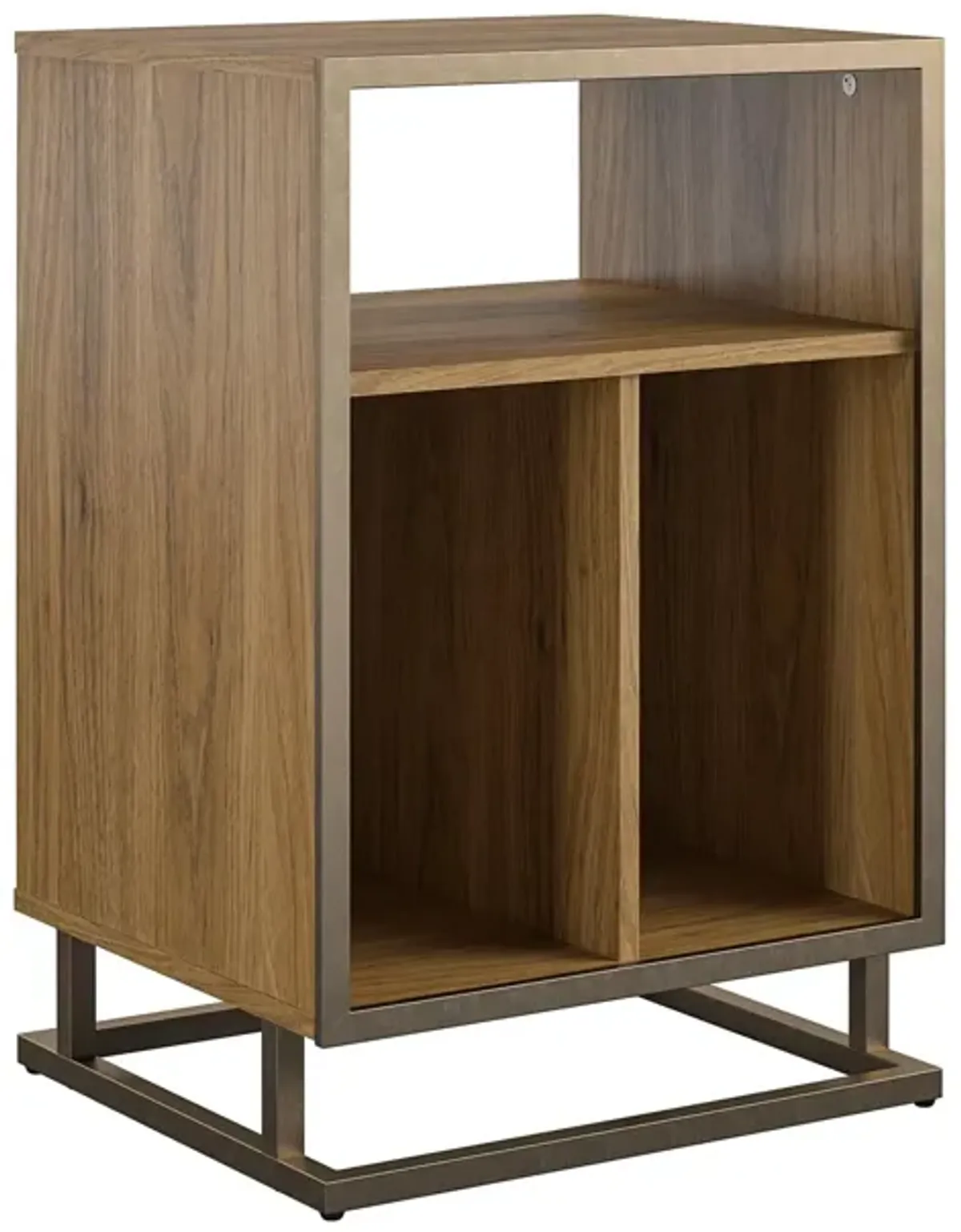 Regal Turntable Stand with 3 Open Cubbies