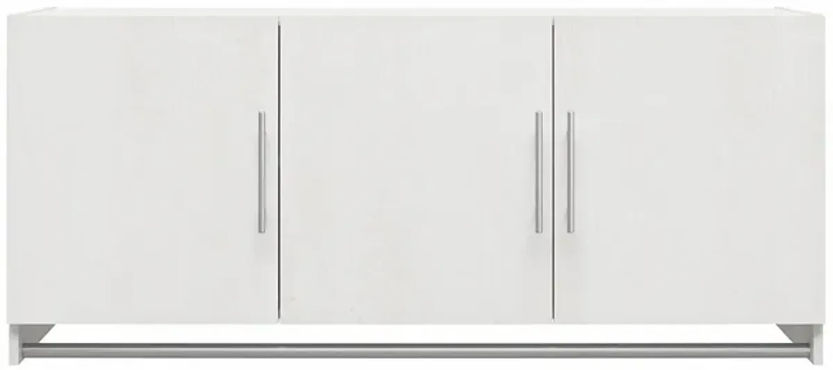 Camberly 3 Door Wall Cabinet with Hanging Rod