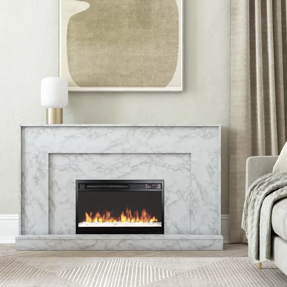 Liberty Mantel with 23 Inch Electric Fireplace