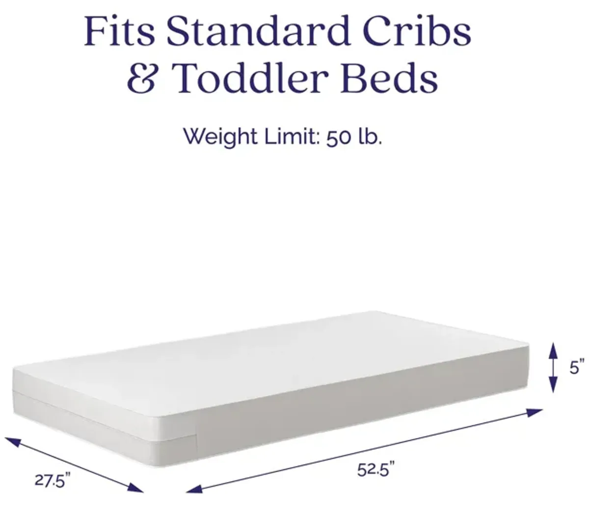 Sweet Cuddles Baby Crib & Toddler Bed Mattress with Waterproof Cover