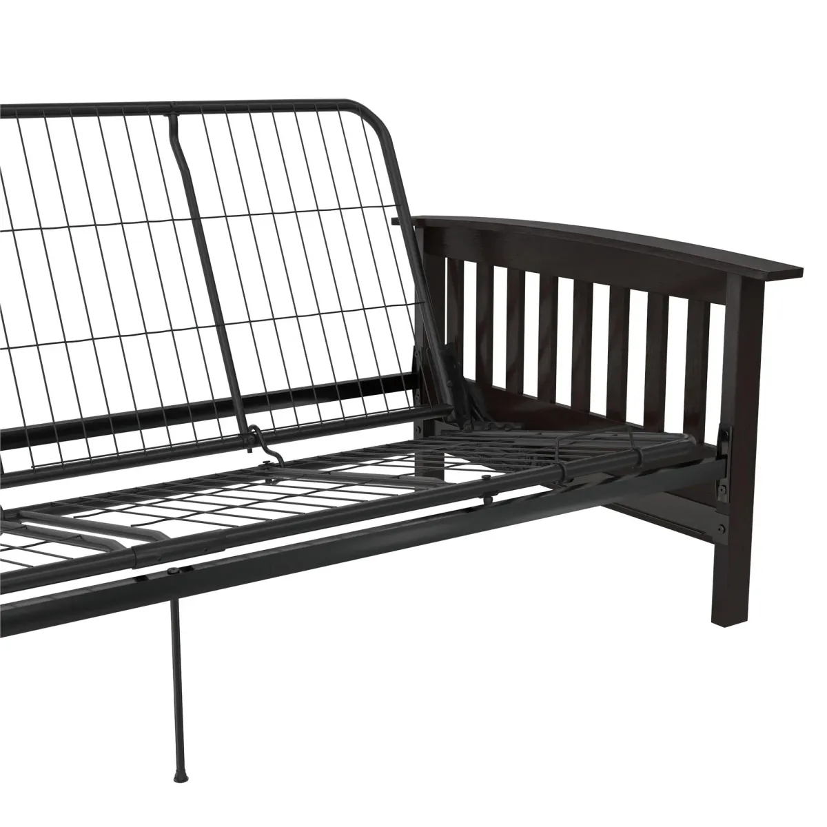 Elbi Full Size Wood Arm Futon Frame