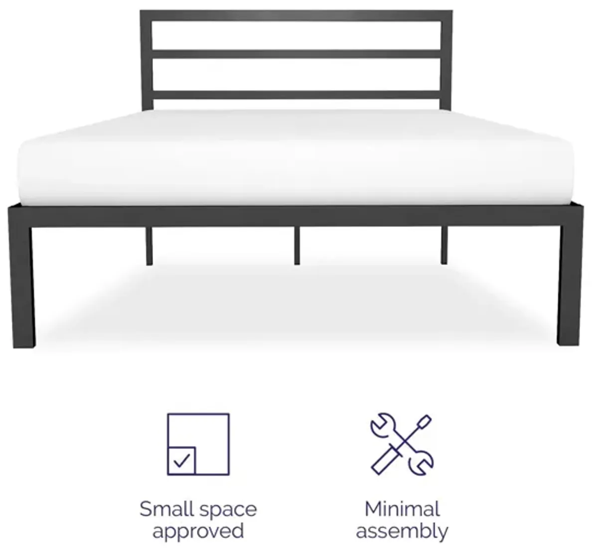 Premium Modern Platform Bed with Headboard