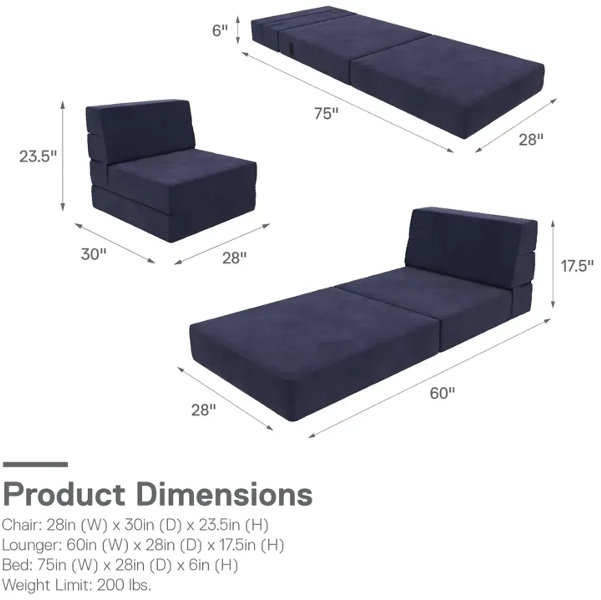 The Flower Modular Chair and Lounger Bed with 5-in-1 Design