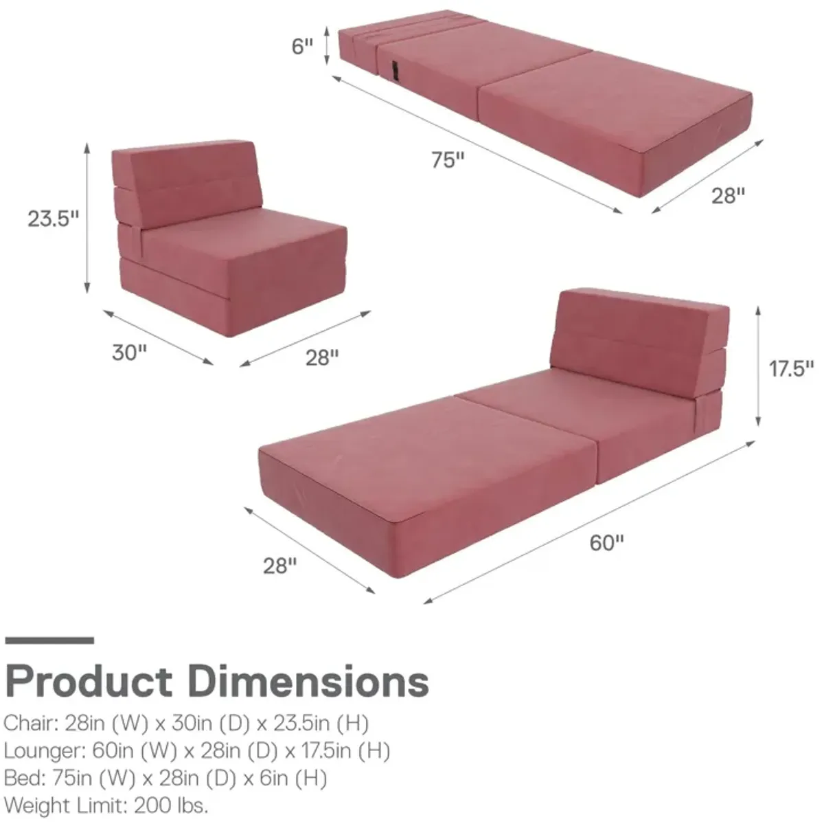 The Flower Modular Chair and Lounger Bed with 5-in-1 Design