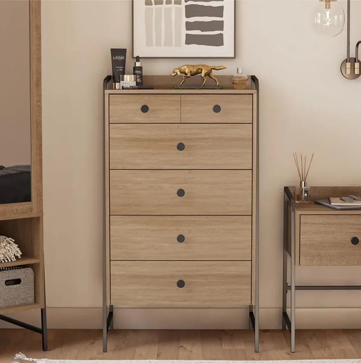 Bushwick Tall 5 Drawer Dresser