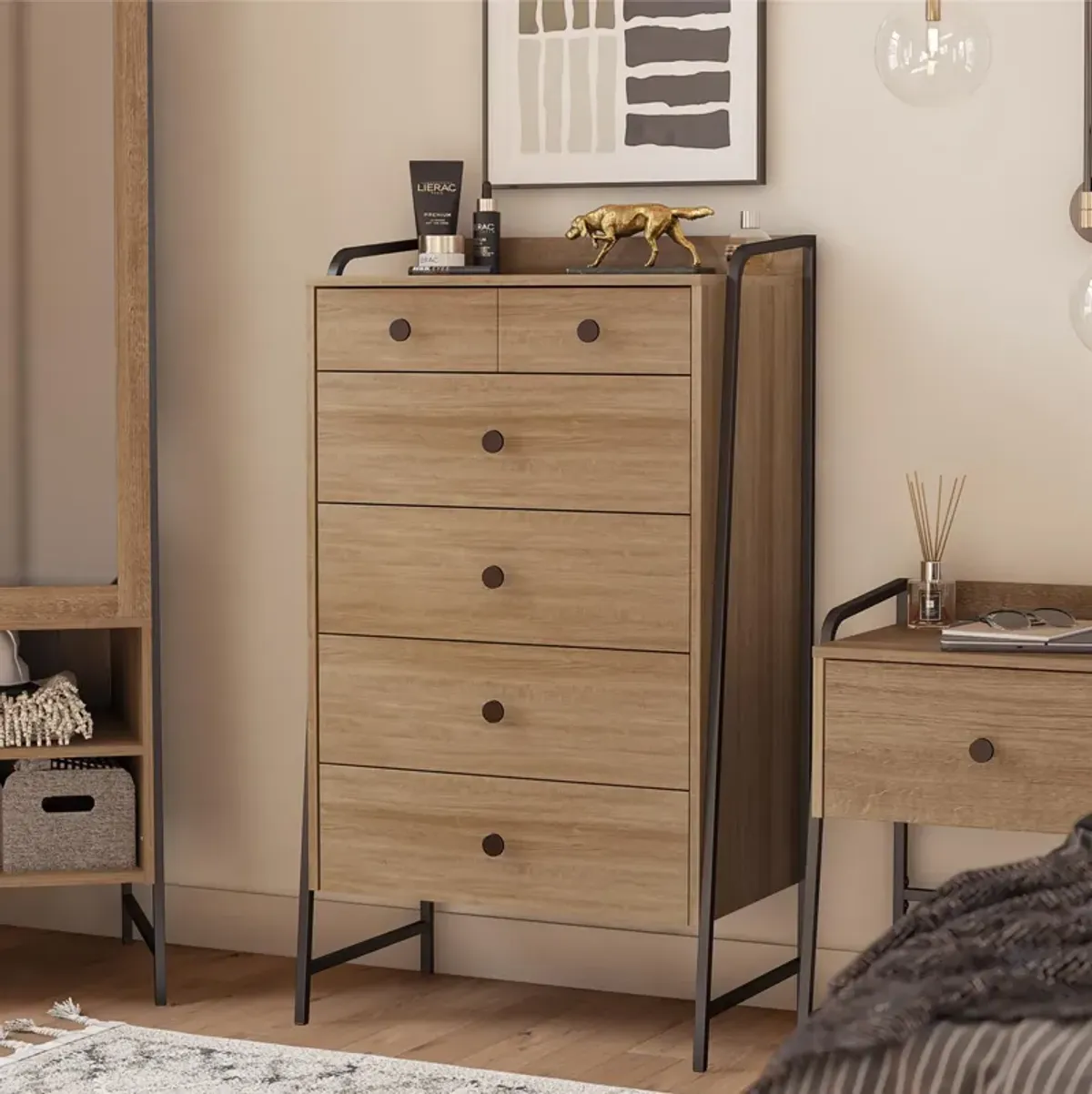 Bushwick Tall 5 Drawer Dresser