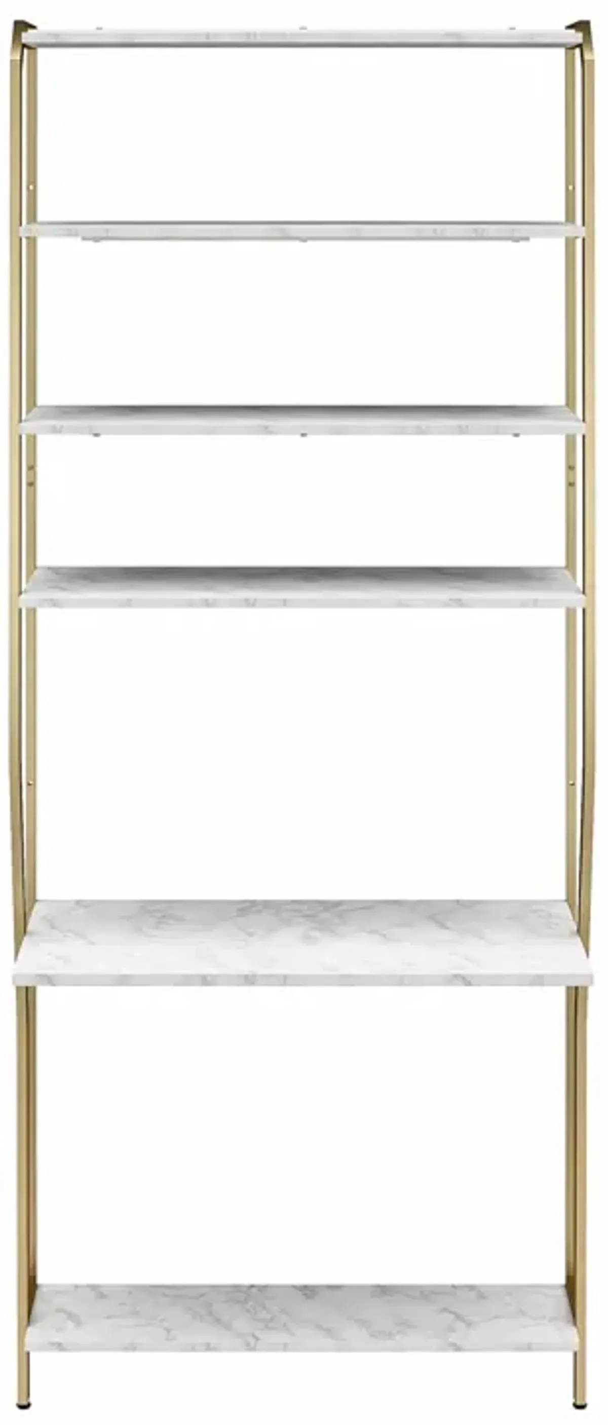 Gwyneth Closet System Vanity with 5 Shelves