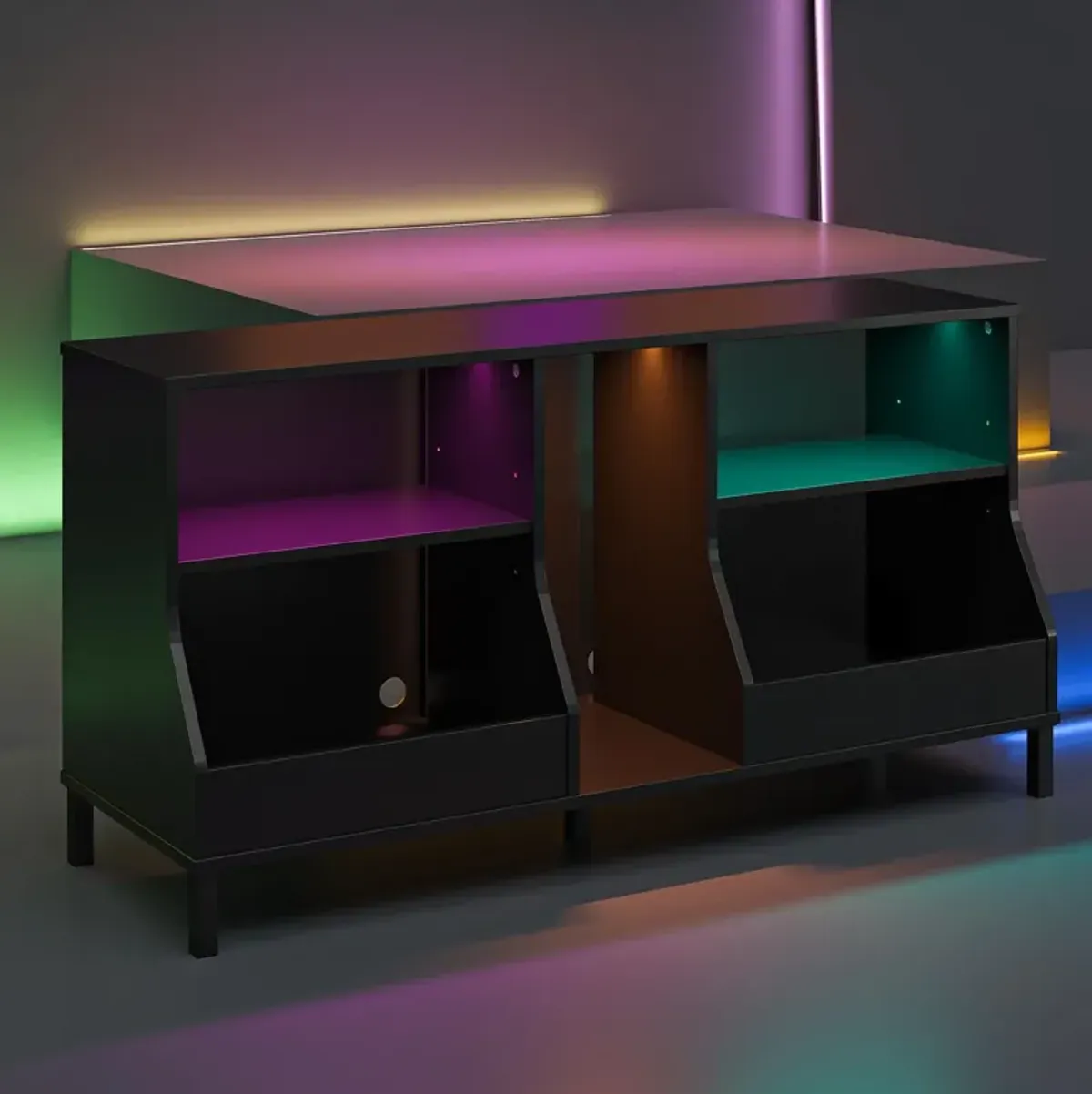 Falcon Youth Gaming TV Stand with ARGB LED Lights