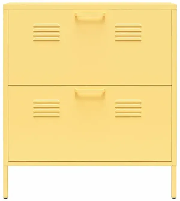 Cache 2 Door Locker Style Metal Shoe Storage Cabinet