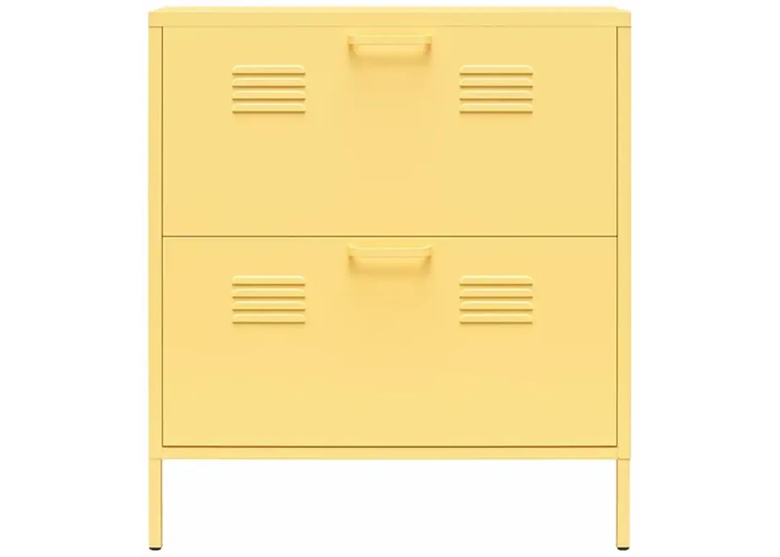 Cache 2 Door Locker Style Metal Shoe Storage Cabinet