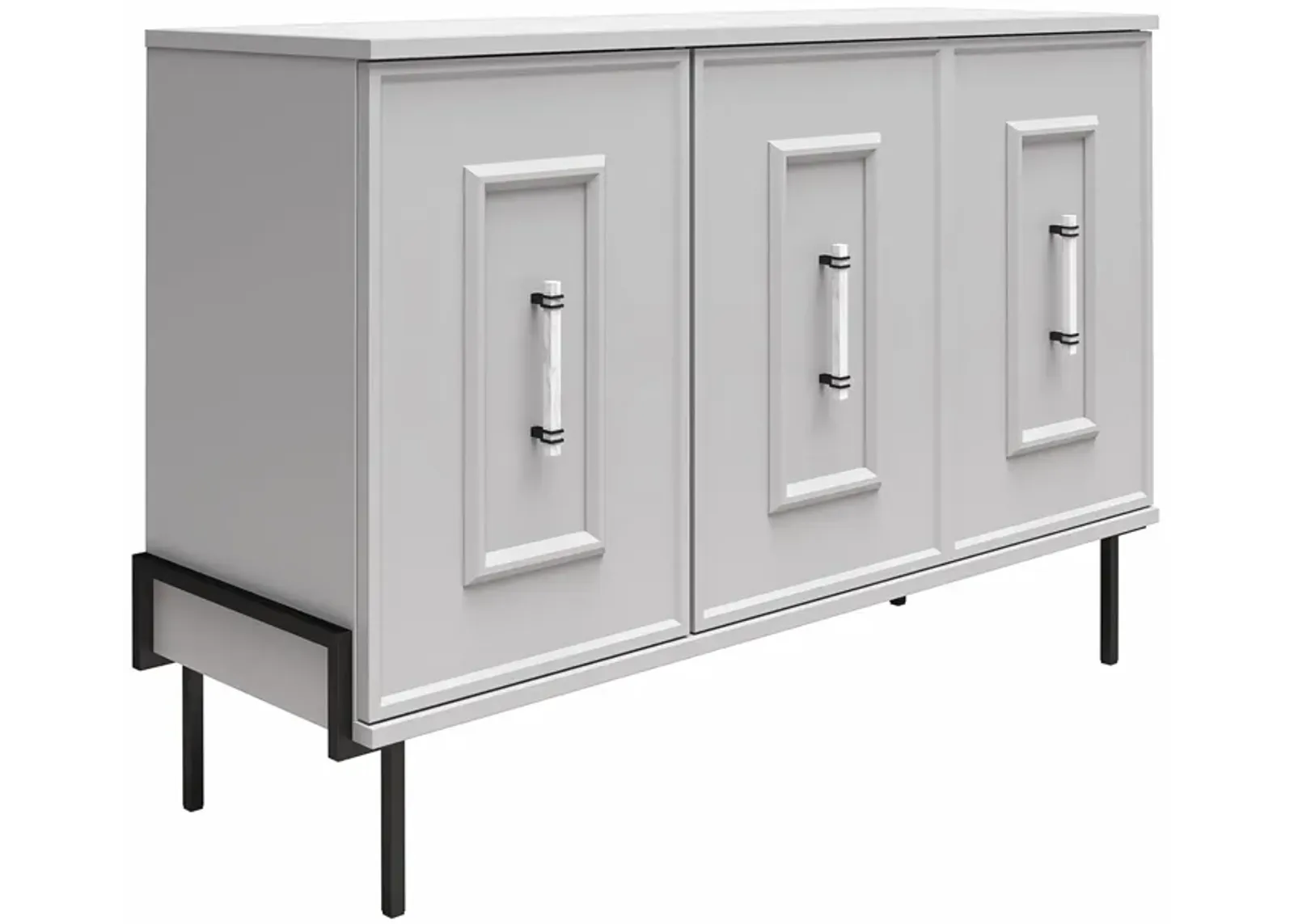 Liberty 3 Door Accent Cabinet with Faux Marble Top