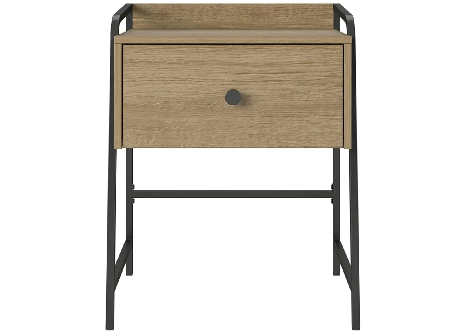 Bushwick Nightstand with 1 Drawer and Metal Frame