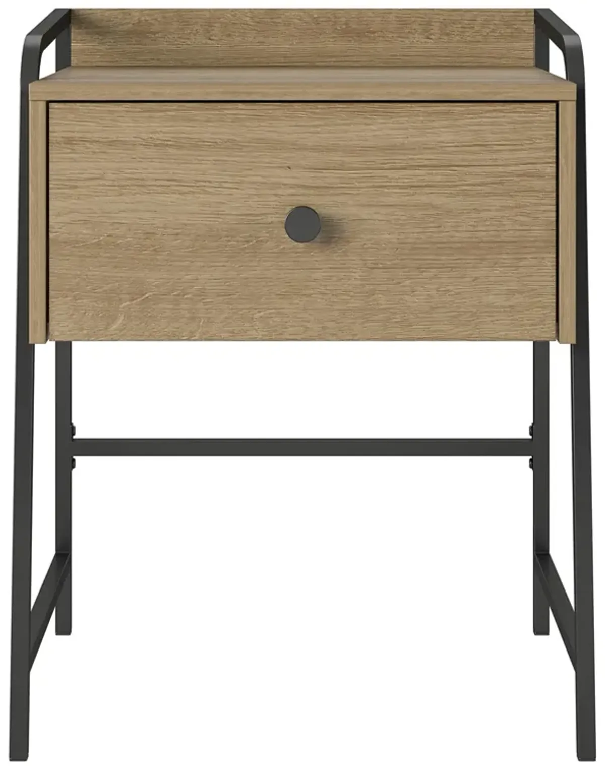 Bushwick Nightstand with 1 Drawer and Metal Frame