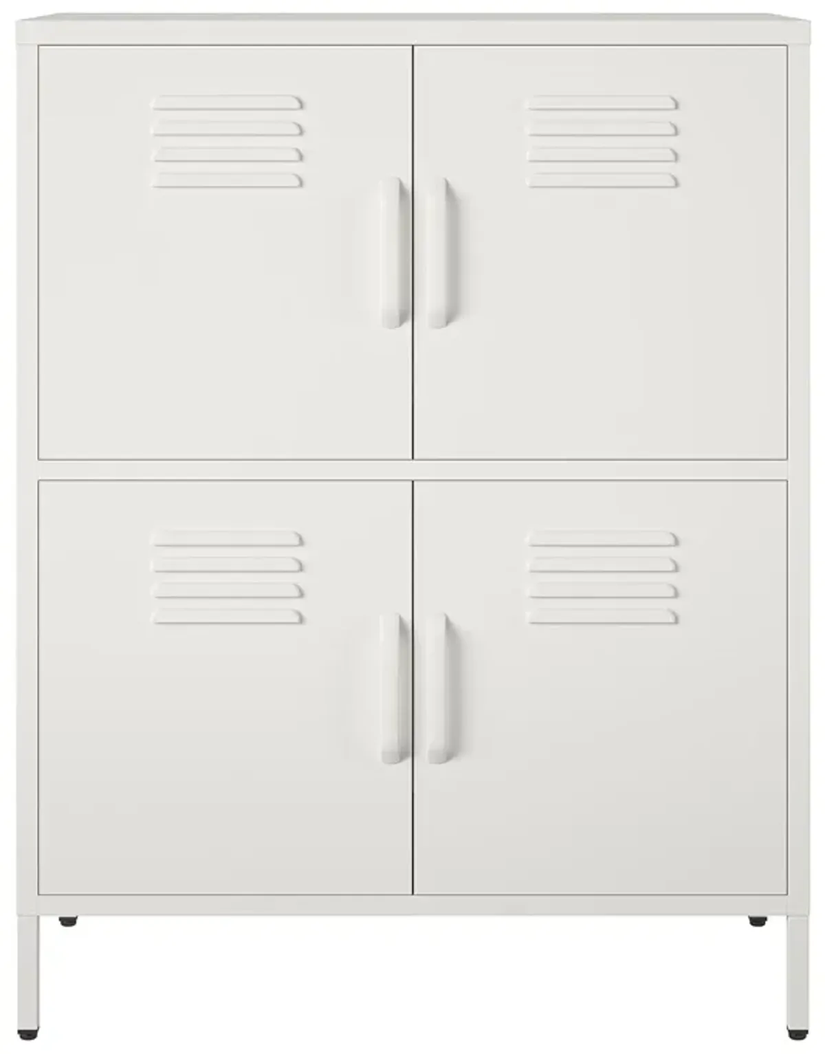 Shadwick 4 Door Metal Locker Style Accent Storage Cabinet