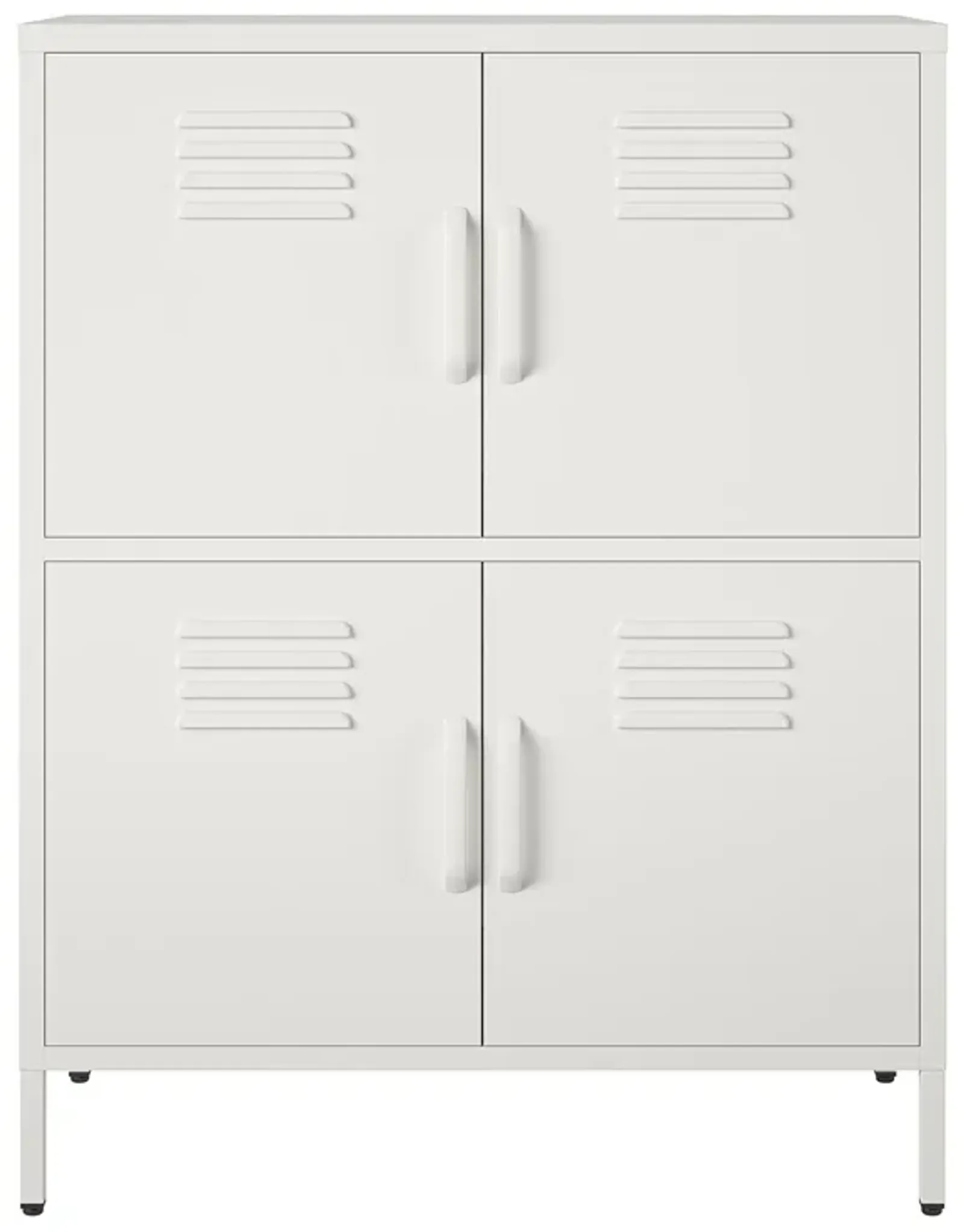 Shadwick 4 Door Metal Locker Style Accent Storage Cabinet