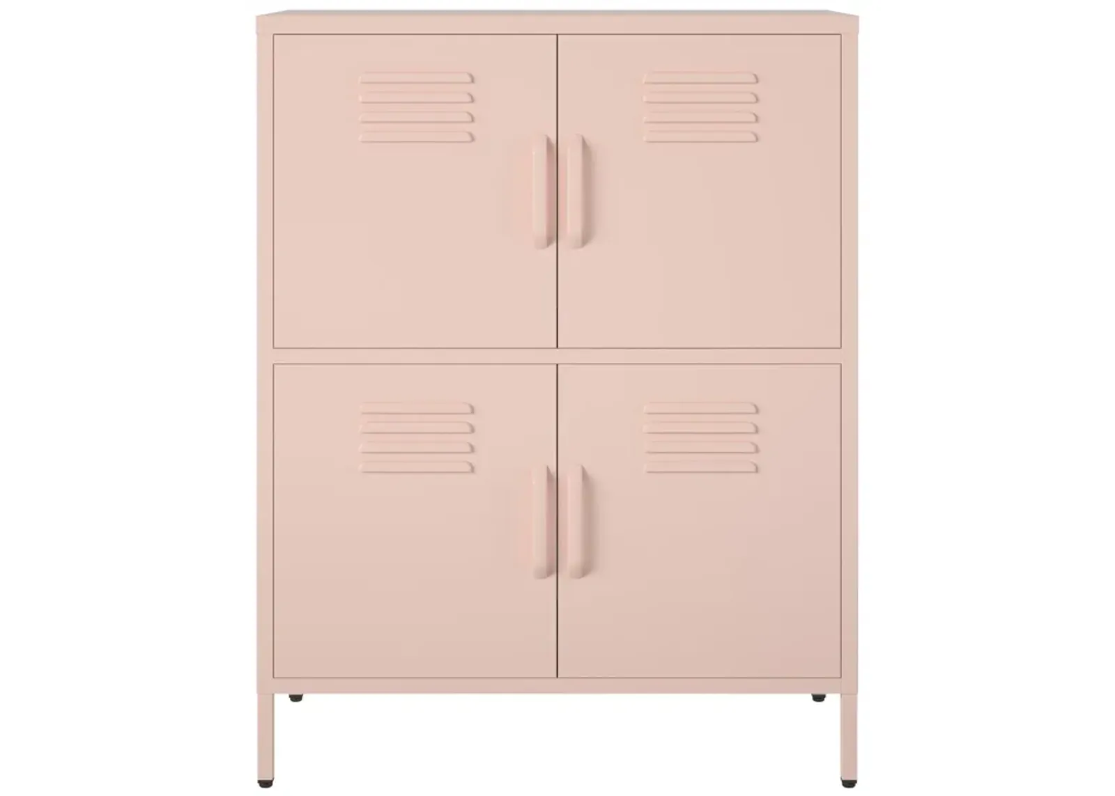 Shadwick 4 Door Metal Locker Style Accent Storage Cabinet