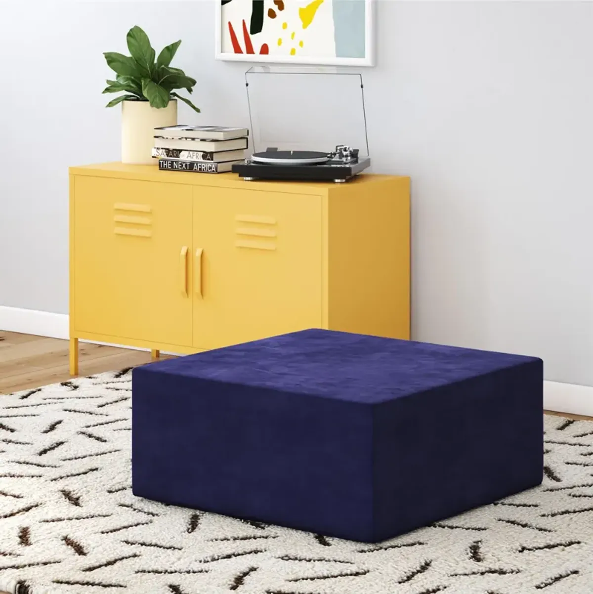 The Flower Ottoman Pouf Comfort Floor Seat and Footrest