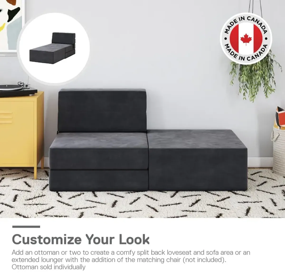 The Flower Ottoman Pouf Comfort Floor Seat and Footrest