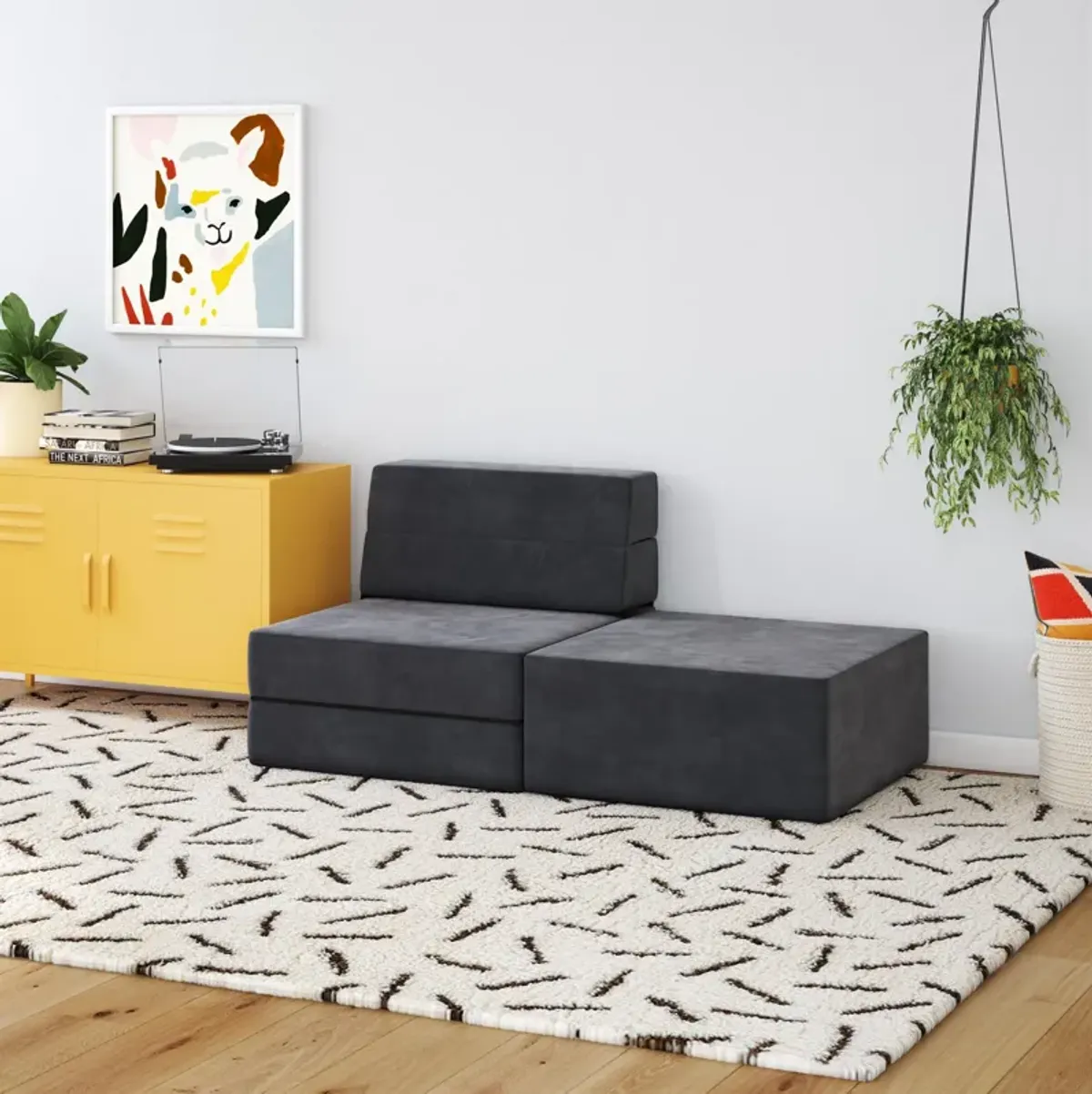 The Flower Ottoman Pouf Comfort Floor Seat and Footrest