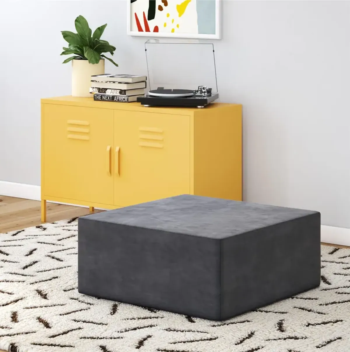 The Flower Ottoman Pouf Comfort Floor Seat and Footrest