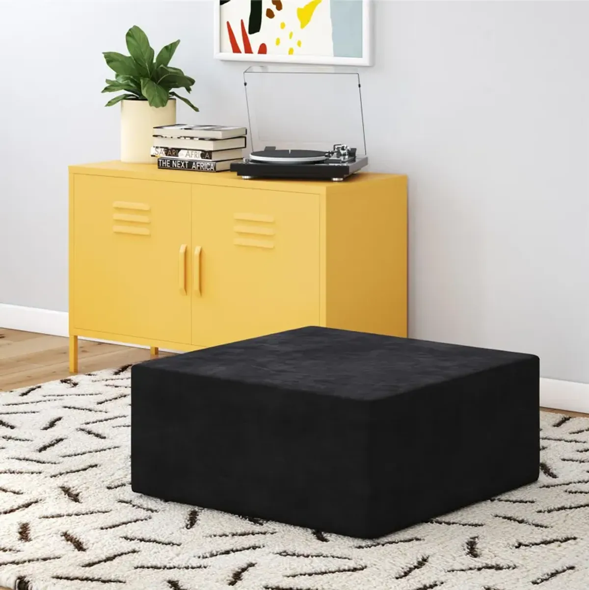 The Flower Ottoman Pouf Comfort Floor Seat and Footrest