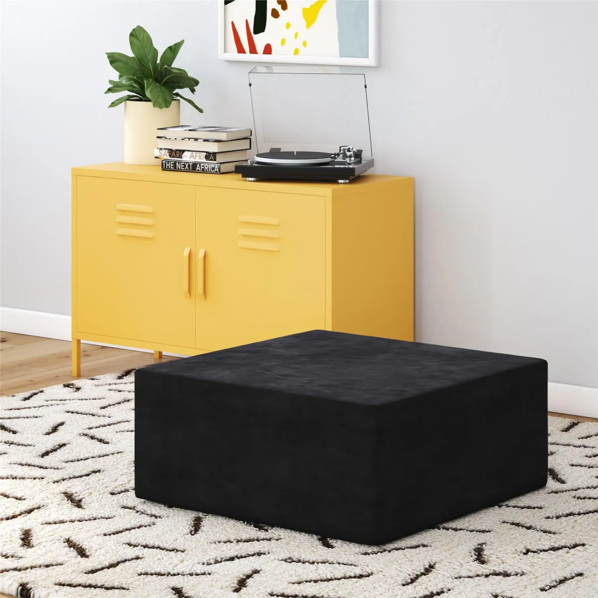 The Flower Ottoman Pouf Comfort Floor Seat and Footrest