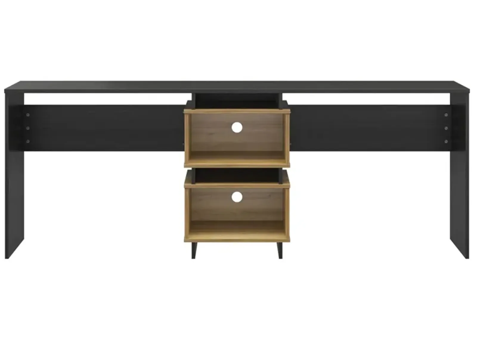 Nelson 2 Way Desk for 2 Work Stations with Cubbies or an L-Shaped Desk