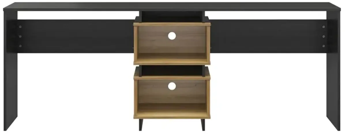 Nelson 2 Way Desk for 2 Work Stations with Cubbies or an L-Shaped Desk