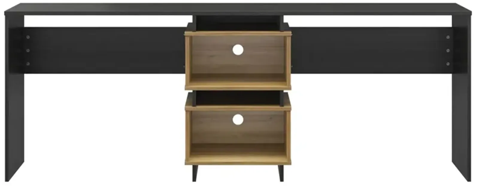 Nelson 2 Way Desk for 2 Work Stations with Cubbies or an L-Shaped Desk