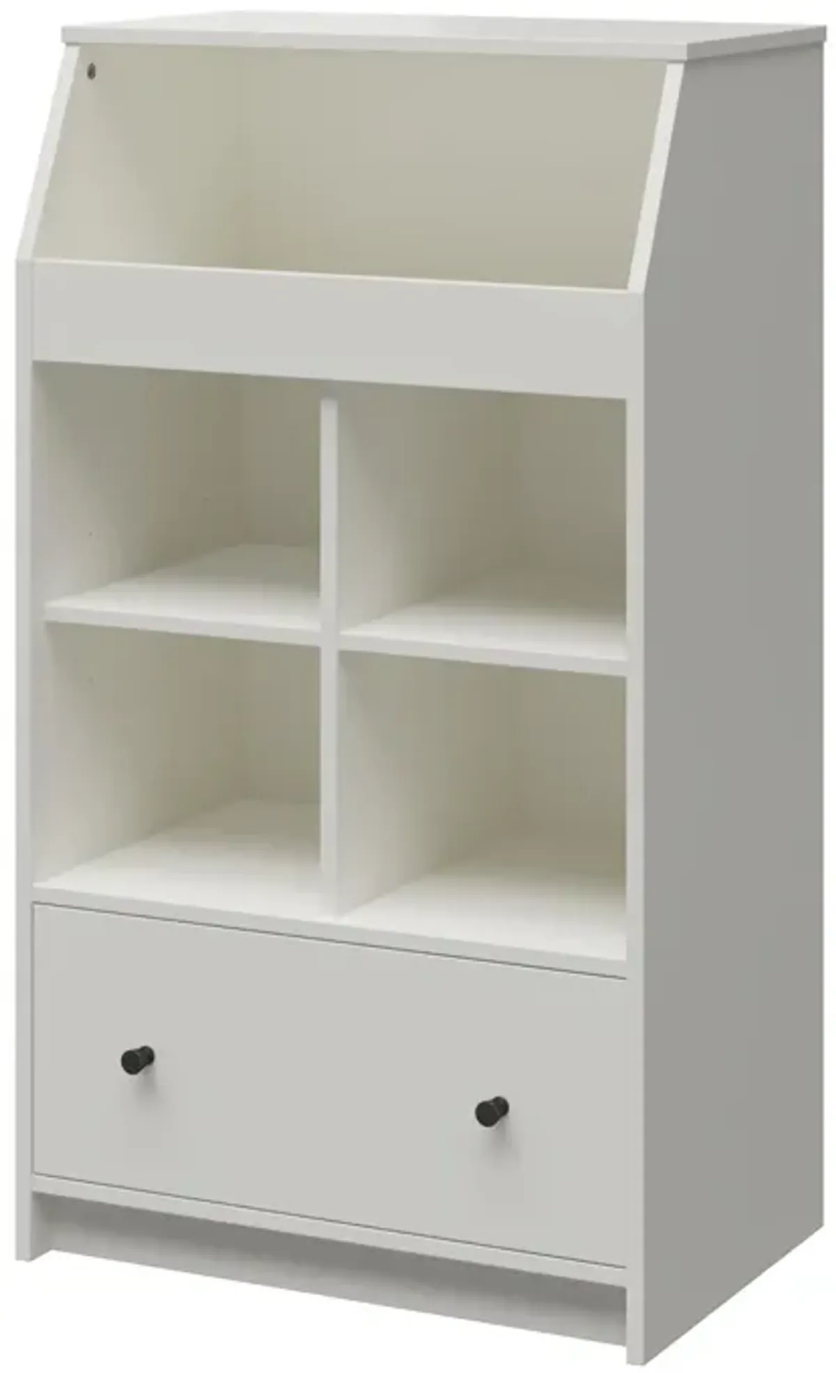 The Loft Storage Tower with 5 Open Shelves and 1 Drawer