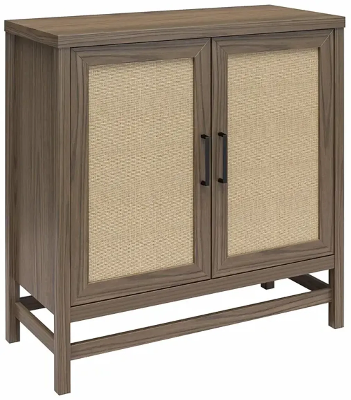 Lennon 2 Door Storage Cabinet with Faux Rattan