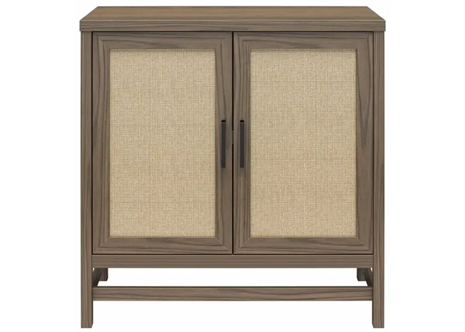 Lennon 2 Door Storage Cabinet with Faux Rattan